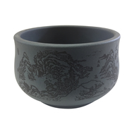Round Blue Yixing pot