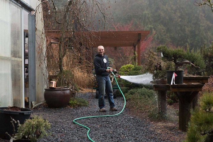 We're spending the day in the greenhouse for our