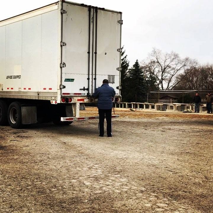 Making quick work of unloading 200 new collected